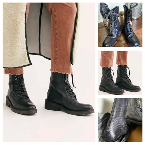 Free People Shoes - 130 Free People Santa Fe Lace Up Boots, NWT